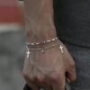 pulsera con cruz hombre