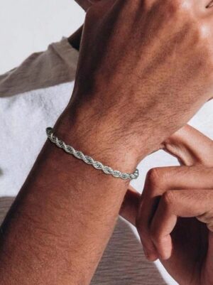 pulsera silver para hombre