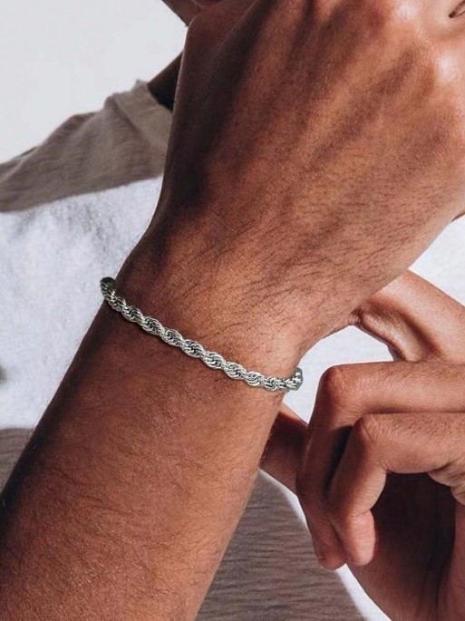 pulsera silver para hombre
