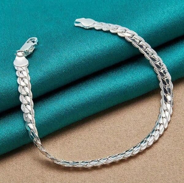 Elegante pulsera de hombre de plata de ley 925 - Regalo perfecto