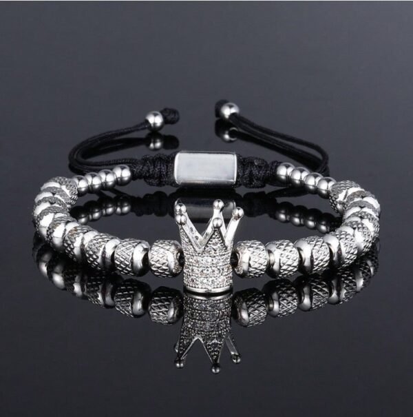 pulsera con corona del rey