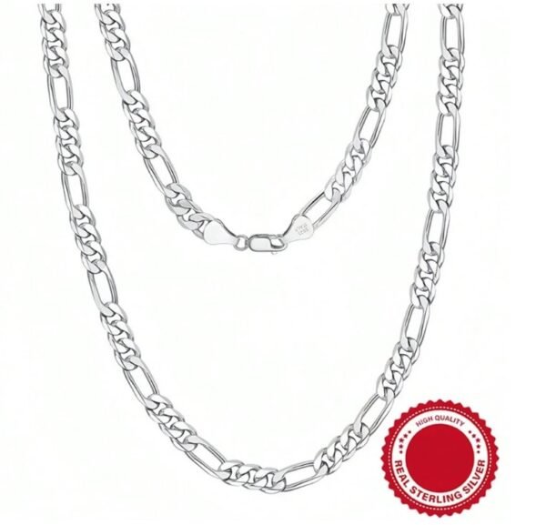 Cadena bañada en plata 925