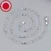 Cadena bañada en plata 925