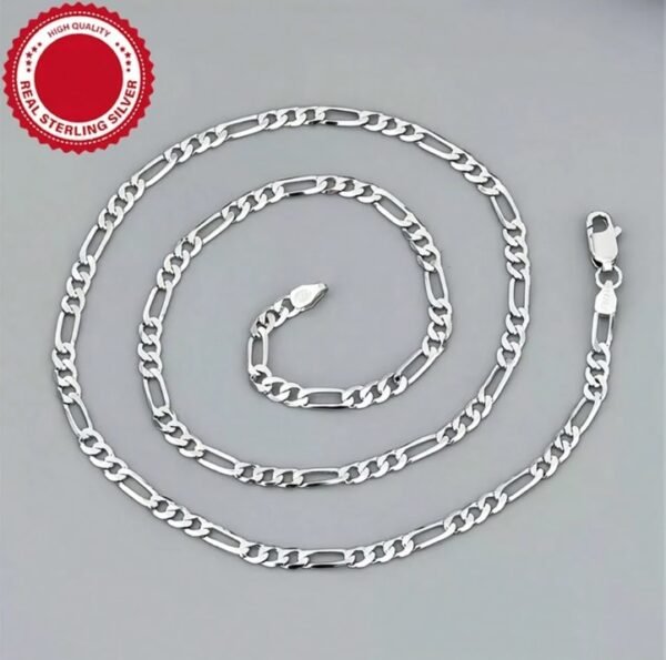 Cadena bañada en plata 925