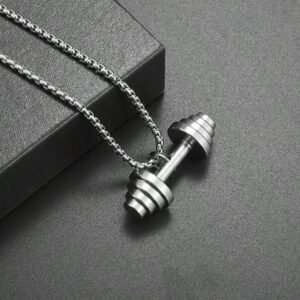 Cadena acero inoxidable dije mancuerna