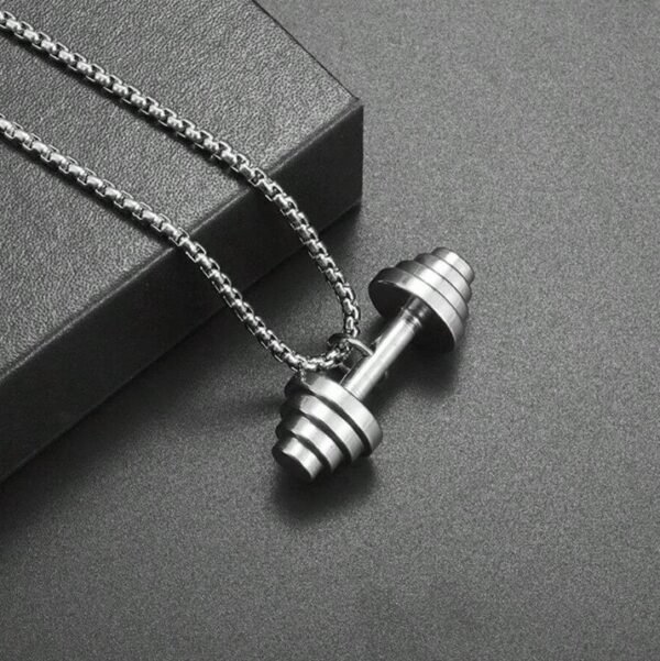 Cadena acero inoxidable dije mancuerna